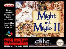 Box cover for Might and Magic II: Gates to Another World on the Nintendo SNES.