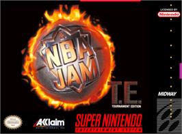 Box cover for NBA Jam Tournament Edition on the Nintendo SNES.