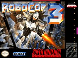 Box cover for RoboCop 3 on the Nintendo SNES.