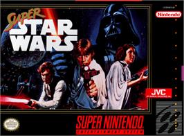 Box cover for Super Star Wars on the Nintendo SNES.
