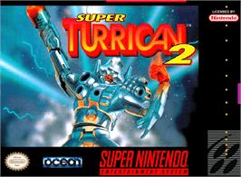 Box cover for Super Turrican 2 on the Nintendo SNES.