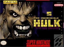 Box cover for The Incredible Hulk on the Nintendo SNES.