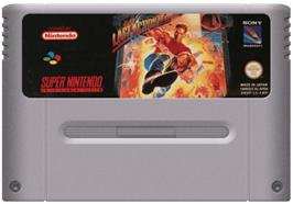 Cartridge artwork for Last Action Hero on the Nintendo SNES.