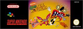 Top of cartridge artwork for Nickelodeon: Aaahh!!! Real Monsters on the Nintendo SNES.