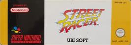 Top of cartridge artwork for Street Racer on the Nintendo SNES.