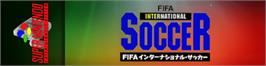 Arcade Cabinet Marquee for FIFA International Soccer.