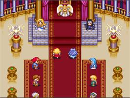 In game image of Angelique: Voice Fantasy on the Nintendo SNES.