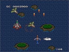 In game image of D-Force on the Nintendo SNES.