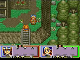 In game image of Ruin Arm on the Nintendo SNES.