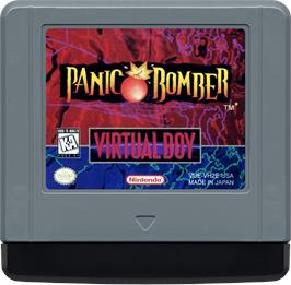 Cartridge artwork for Panic Bomber on the Nintendo Virtual Boy.