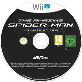 Artwork on the Disc for Amazing Spider-Man, The - Ultimate Edition on the Nintendo Wii U.