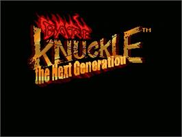 Title screen of Bare Knuckle - Next Generation on the OpenBOR.