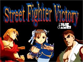 Title screen of Street Fighter Victory on the OpenBOR.