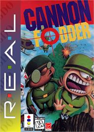 Box cover for Cannon Fodder on the Panasonic 3DO.