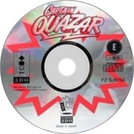 Artwork on the Disc for Captain Quazar on the Panasonic 3DO.