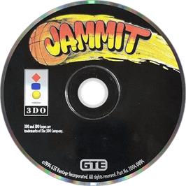 Artwork on the Disc for Jammit on the Panasonic 3DO.