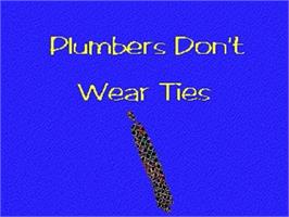 Title screen of Plumbers Don't Wear Ties on the Panasonic 3DO.