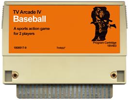 Cartridge artwork for TV Arcade IV - Baseball on the RCA Studio II.