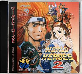 Box cover for World Heroes 2 JET on the SNK Neo-Geo CD.
