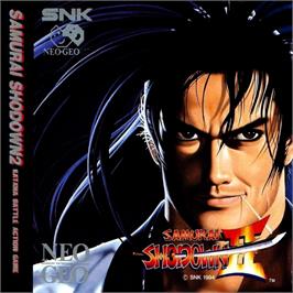 Box back cover for Samurai Shodown II on the SNK Neo-Geo CD.