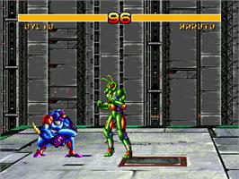 In game image of Cosmic Carnage on the Sega 32X.