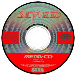 Artwork on the CD for Silpheed on the Sega CD.