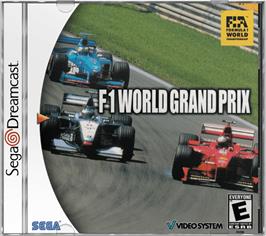 Box cover for F1 World Grand Prix on the Sega Dreamcast.