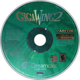 Artwork on the Disc for GigaWing 2 on the Sega Dreamcast.