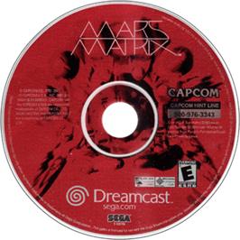 Artwork on the Disc for Mars Matrix on the Sega Dreamcast.