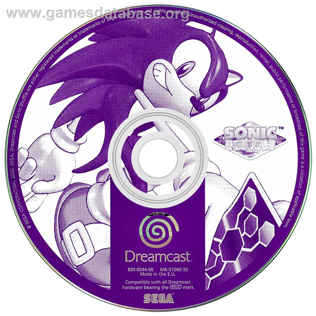 Sonic Shuffle Sega Dreamcast Artwork Disc