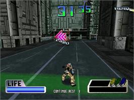 In game image of Charge 'n Blast on the Sega Dreamcast.