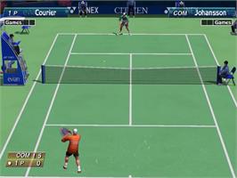In game image of Virtua Tennis on the Sega Dreamcast.