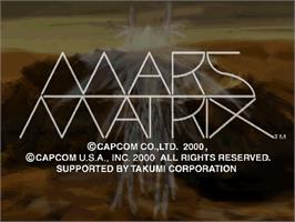 Title screen of Mars Matrix on the Sega Dreamcast.