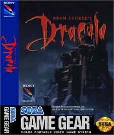 Box cover for Bram Stoker's Dracula on the Sega Game Gear.