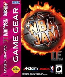 Box cover for NBA Jam TE on the Sega Game Gear.