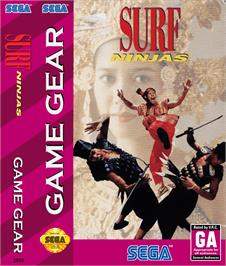 Box cover for Surf Ninjas on the Sega Game Gear.