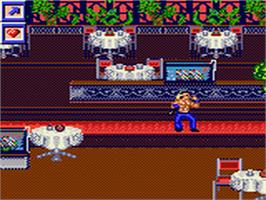 In game image of Surf Ninjas on the Sega Game Gear.