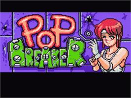 Title screen of Pop Breaker on the Sega Game Gear.