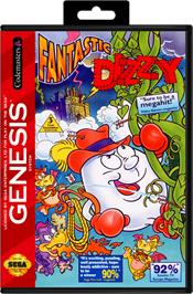 Box cover for Fantastic Adventures of Dizzy, The on the Sega Genesis.