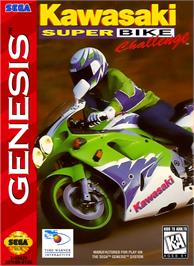 Box cover for Kawasaki Superbike Challenge on the Sega Genesis.