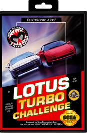 Box cover for Lotus Turbo Challenge 2 on the Sega Genesis.
