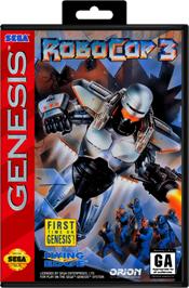 Box cover for Robocop 3 on the Sega Genesis.