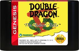 Cartridge artwork for Double Dragon V: The Shadow Falls on the Sega Genesis.