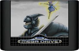 Cartridge artwork for Super Hydlide on the Sega Genesis.