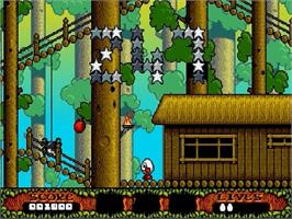In game image of Fantastic Adventures of Dizzy, The on the Sega Genesis.