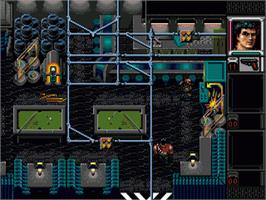 In game image of Shadowrun on the Sega Genesis.