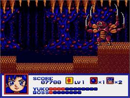 In game image of Syd of Valis on the Sega Genesis.