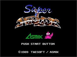 Title screen of Super Hydlide on the Sega Genesis.