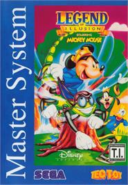 Box cover for Legend of Illusion starring Mickey Mouse on the Sega Master System.