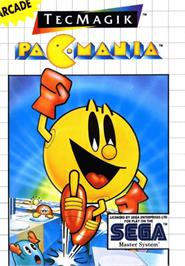 Box cover for Pac-Mania on the Sega Master System.